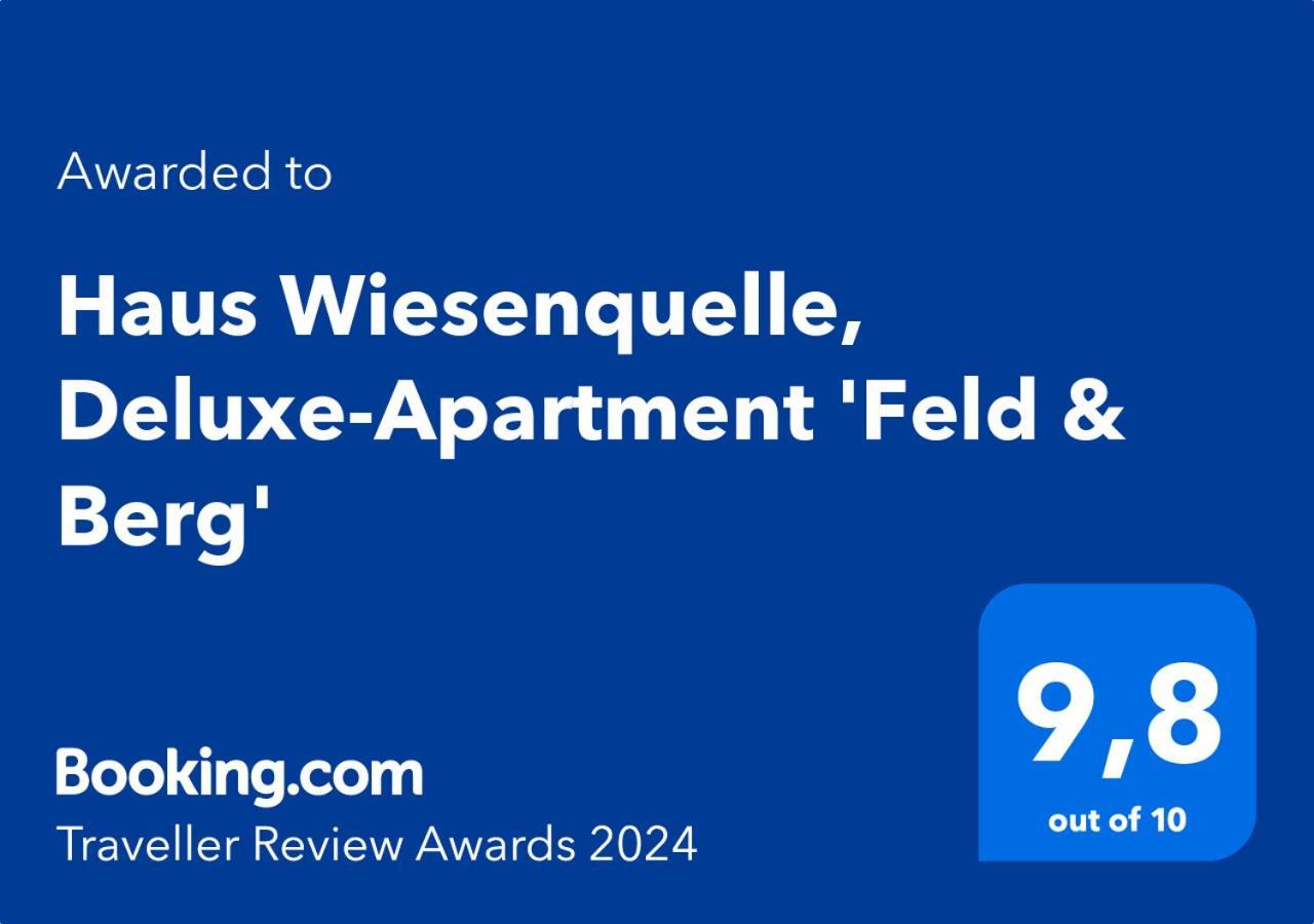 Haus Wiesenquelle, Deluxe-Apartment 'Feld & Berg' Feldberg  Exteriör bild